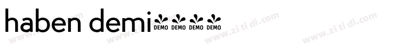 haben demi字体转换